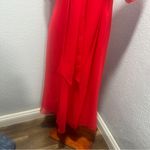 Ieena for Mac Duggal Size 6 Red Deep V Photo 4