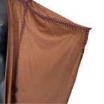Chico's Chico’s Brown Faux-Suede Crochet Ruana Wrap Photo 5