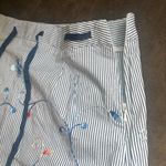 Talbots Navy and White Striped Stretch Top Photo 1