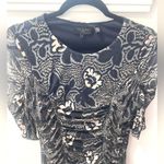 Ted Baker London Velvit Bodycon Dress 8 Floral Fitted Blue Cocktail Whimsigoth Photo 3