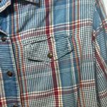 Liz Wear  plaid shirt with shoulder padding Photo 3