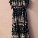 BCBGMAXAZRIA Claudia Multicolored Tiered Off-The-Shoulder Maxi Dress Sz S NWT Photo 1