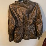 Carbon 38 Gold Crinkle Track Jacket Lace Back XS Photo 10