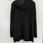 St. John ‎ Knit SPORT NWOT Black LOGO Hoody Jacket Size Small Photo 2