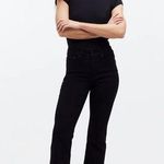 Madewell NWT  Mid Rise Kick Out Ankle Length Jeans Black W 23 Runs Small Photo 0