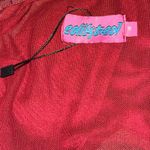 Edikted  Cressida Sheer Mesh Burgundy Tank Top Size Medium Photo 4