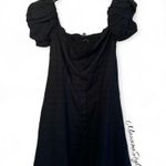 ZARA Classic Timeless Linen Blend Black Dress Photo 0
