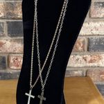Gold tone and and Brass Cross Crucifix Necklaces Photo 2