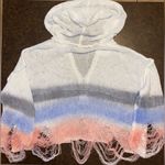POL Lightweight Striped Oversized Hoodie Sweater - size small Photo 4