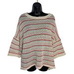 Haptics By Holly Harper 3X Multicolor Crochet Knit Sweater Photo 0