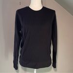 Tommy John Zen Ribbed long sleeve crew w/ pockets in phantom/faded black small Photo 1