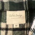 Selina Lounge Plaid Flannel Pajama Shirt Green Size Medium Photo 5