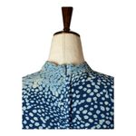 Whistles Dress Women 8 Blue Green Esme Leopard Print Asymmetric Hem Midi Preppy Photo 7