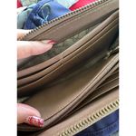 Fossil  Fifty Four Collection Embossed Leather Zip Around Accordion Clutch Wallet Photo 5