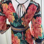 Farm Rio  Rosario Maxi Dress Bell Sleeves Festival S Boho Cottage Photo 11