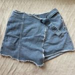 Cloud Ten jean skirt style shorts with strap closure and zipper size m women’s Photo 0