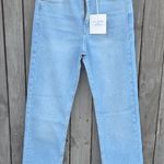 Just Black Demin. Light Demin Jeans Cropped Straight Leg Blue Size 25 Photo 0