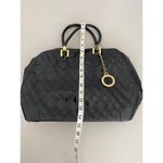 Arcadia Black Patent Quilted Leather Top Handle Bag Photo 4
