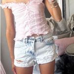 Acid Wash Jean Shorts Size 25 Photo 3