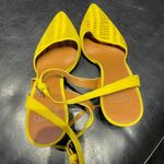 Franco Sarto Starla Leather Breatheable Chunky Laser Perforated Block cutoffs Pumps High Heels Sandals Photo 4