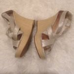 Banana Republic 💕💕 Shiny Canvas Wedge Sandals Photo 5