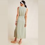 Anthropologie ’s Cloth & Stone Dress Button Front Maxi Green Size M New w/o Tag Photo 8