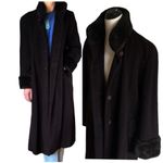 Steve by Searle Vintage Penny Lane Black Wool Cashmere Blend Satin sz P12 Photo 0