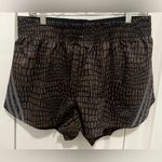 Adidas Womens Run Icons 3-Stripes Crocodile Print Running Shorts Size M 3” Photo 4