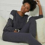 Flora Nikrooz Alexandra Long Sleeve PJ Set Dark Heather Gray Womens Size XS Photo 10