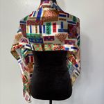 Multi Color Light Weight Head Scarf Shoulder Wrap Neck Scarf Purse Scarf OS Blue Photo 3