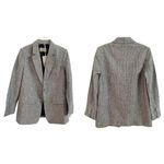 Everlane  The Linen Oversized striped Blazer Gray NEW Photo 6