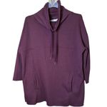 UGG   Astrid Maroon Funnel Neck Fleece Lined Pullover Sweatshirt‎ Sz XL Photo 1