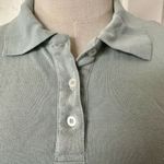 Brandy Melville  green cropped collared sleeveless top Photo 3