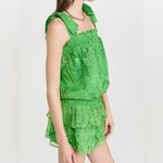 Amanda Uprichard  COTTER mini DRESS IN BANDANA PRINT green paisley XL Photo 3