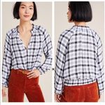 Anthropologie Cloth & Stone By  Sara‎ Plaid Blouse Size XS Photo 1