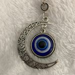 Sterling Silver Evil Eye Pendant 9” Long  chain with 2” Long Extender Photo 1