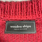 Wooden Ships Star Graphic Long Sleeves Knit Drop Shoulder Sweater Size M/L Photo 2