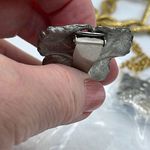 1930’s Art Nouveau leaf dress clip Silver Photo 4