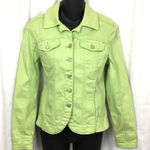 A.M.I green Cotten Jean look jacket S Green Photo 0