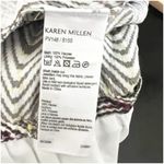Karen Millen Jumpsuit Size 6 Chevron Print Multicolor Ruffled Sleeveless Viscose Photo 6