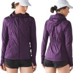 Lululemon Rush Hour Hooded Jacket Darkest Magenta Size 6 Photo 15