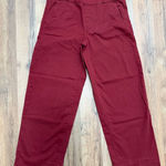 Gloria Vanderbilt Burgundy Capri Pants Women's Size 4 Cotton Stretch NWOT Photo 0
