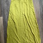 Lime Green Spaghetti Strap‎ Cutout Maxi Slip Dress with Pockets Size 12 NWT Y2K Photo 3