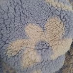 Urban Outfitters Outfitters Light Blue with White Flowers Full Zip Fleece Jacket Size XS Photo 3