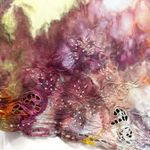 Studio 1940 Plus Size 14/16 Skirt Handmade Tie Dye Eyelet Hem Green Orange 1339 Photo 7