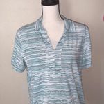 Riders By Lee Lee Riders white blue striped short sleeve polo shirt Photo 1
