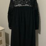 Kings Road Black Lace 3/4 Sleeve Dress. Medium Photo 0