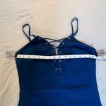 Windsor  Blue Lace-Up Mini Denim dress Size Large Photo 5