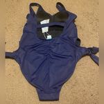Coastal Blue New NWT  Navy Side Tie Full Coverage One Piece‎ Swimsuit Size Medium Photo 1