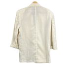 Vintage J.G. Hook Women’s Cream Linen Blend Blazer Jacket Summer Size 8 White Photo 3